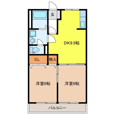 今嶺ビルの物件間取画像